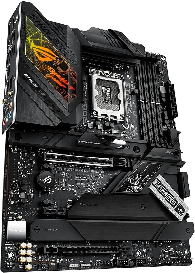 ASUS ROG Strix Z790-H Gaming WiFi Motherboard – Intel 14th Gen, DDR5, PCIe 5.0, Wi-Fi 6E, ATX ASUS ROG Strix Z790-H Gaming WiFi Motherboard – Intel 14th Gen, DDR5, PCIe 5.0, Wi-Fi 6E, ATX